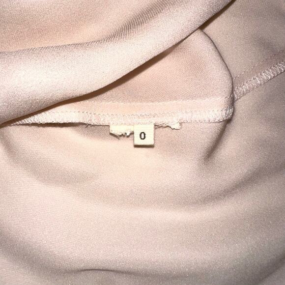 L’AGENCE V-Neck Long Sleeve Blush Pink Silk Blouse 0 - Picture 4 of 7
